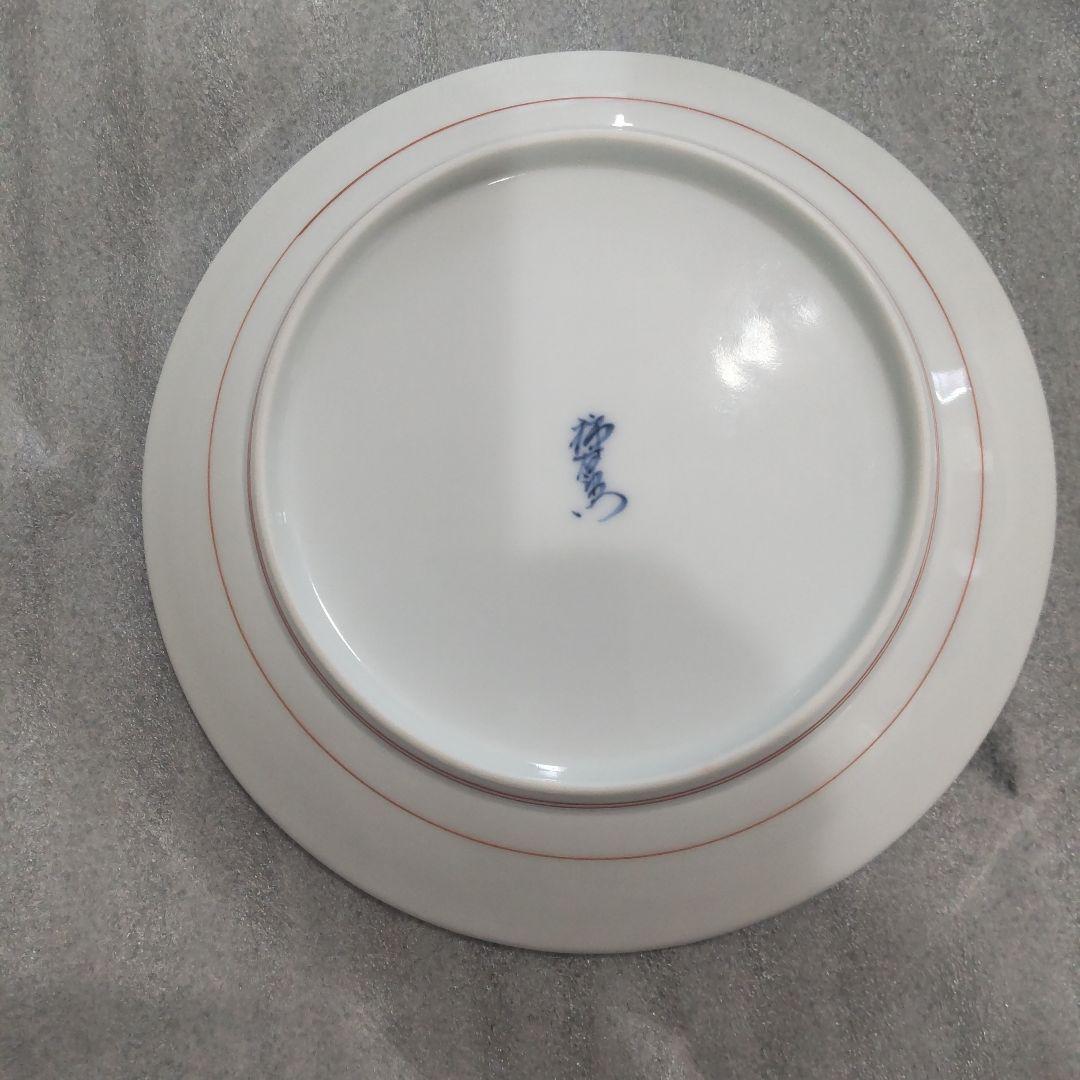 人間国宝 十四代 酒井田柿右衛門 錦柳鳥文 額皿