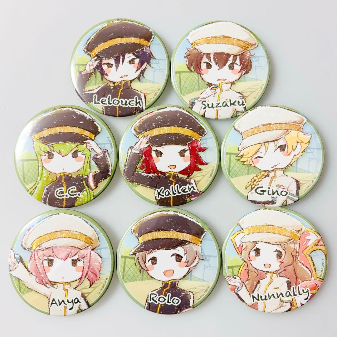 コードギアス 反逆のルルーシュ グラフアートデザイン 駅員 缶バッジ 全8種