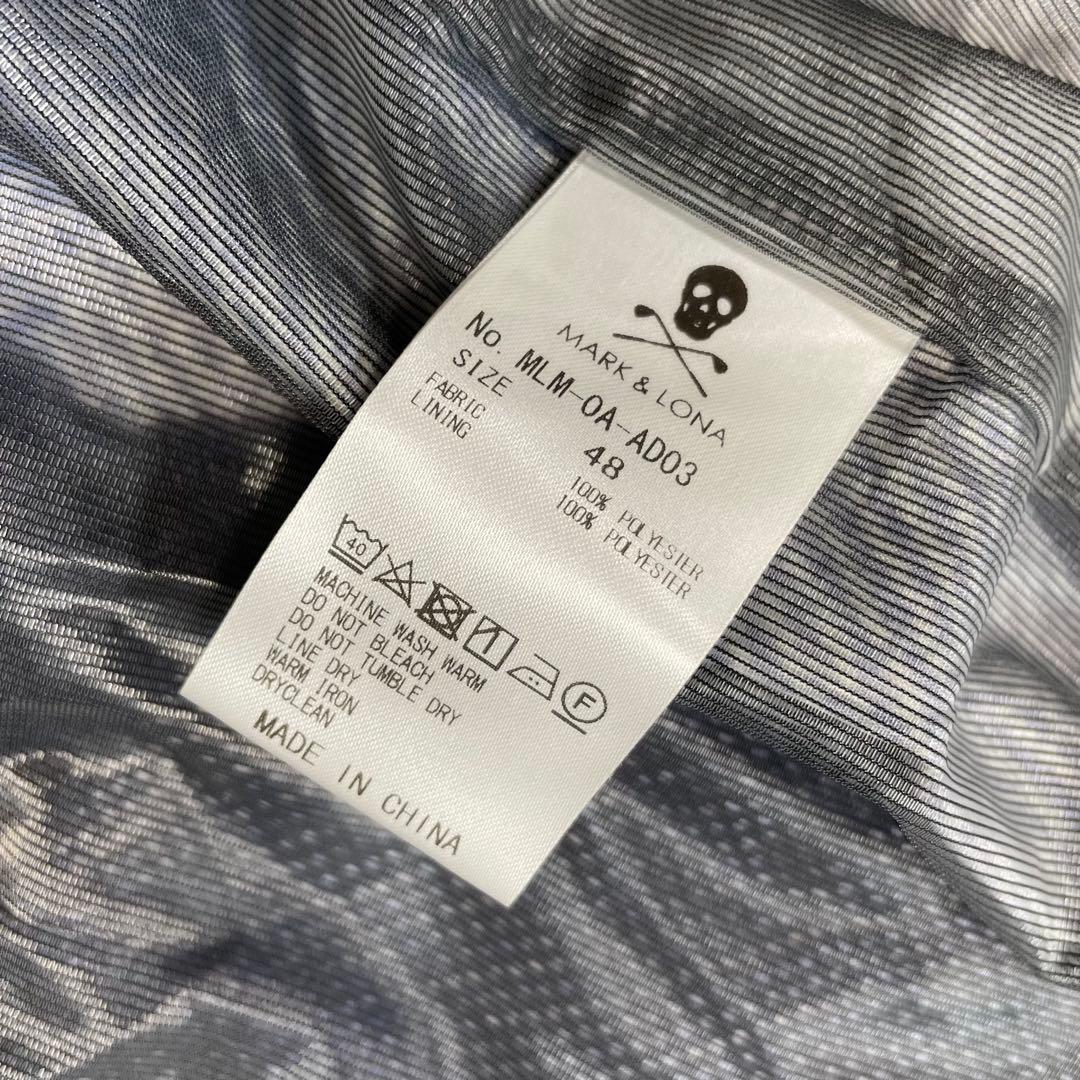 マークアンドロナ　ナイロンジャケット　ゴルフウェア　ブルー系　48