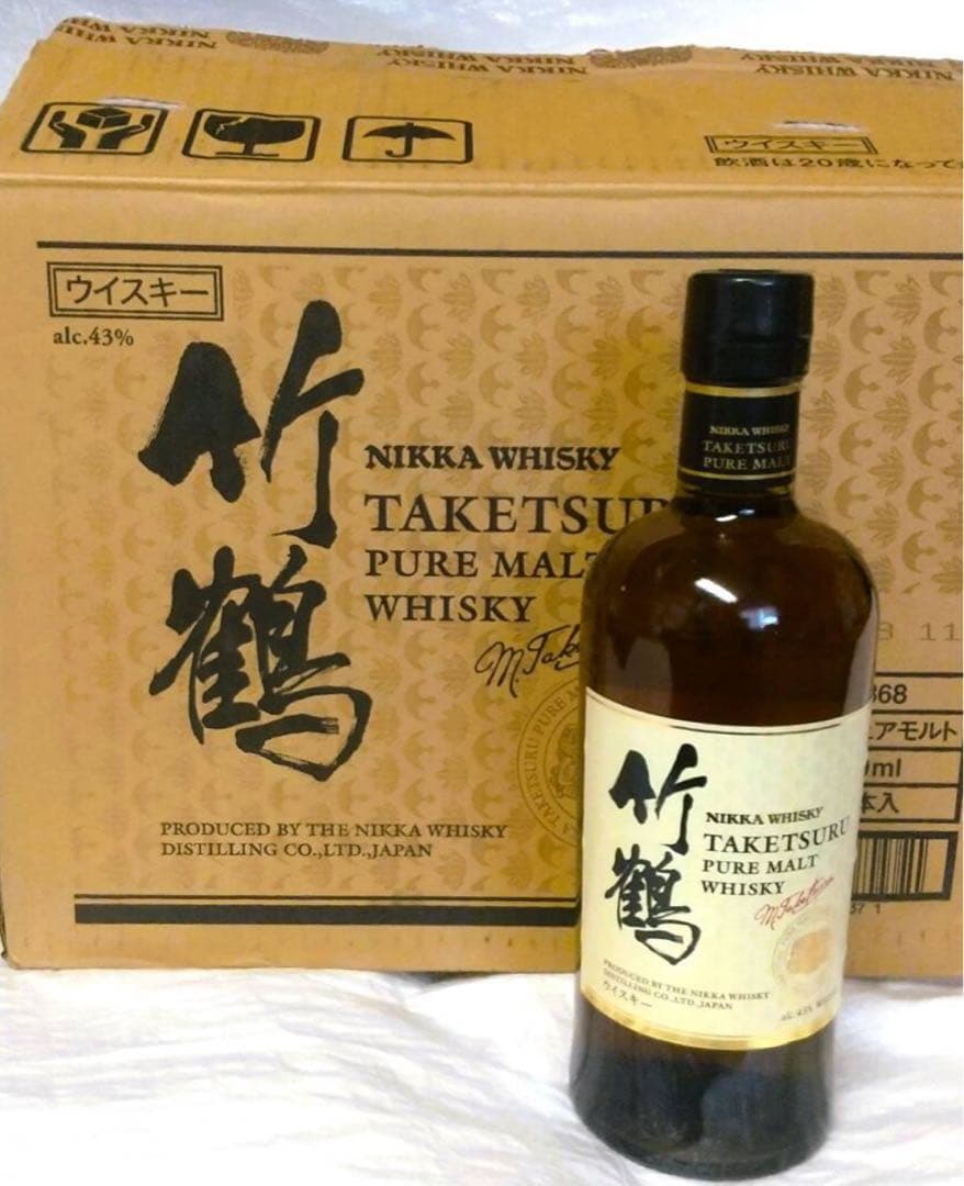12本！竹鶴 ピュアモルト ウイスキー　ニッカ　ジャパニーズ 700ml 43％