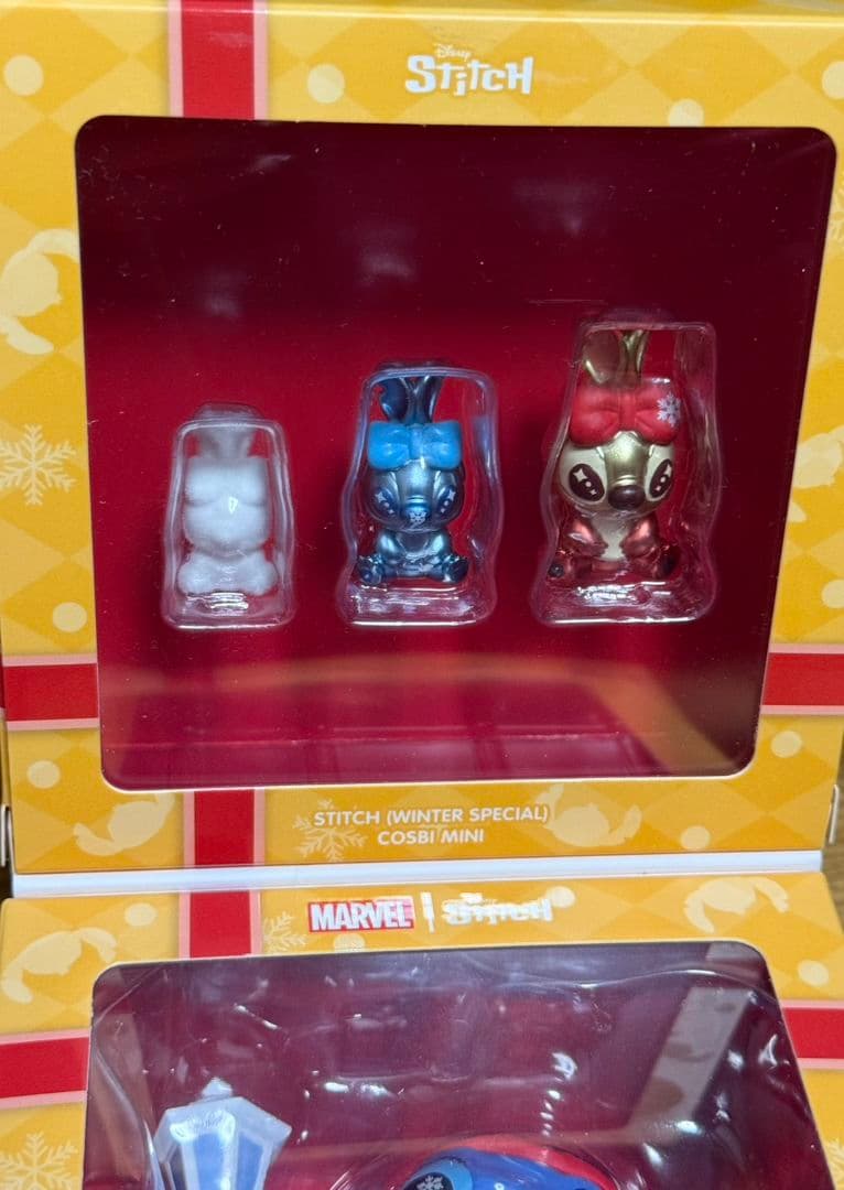 【非売品】COSBI スティッチ　スパイダーマン　トイサピエンス　ホリデーギフト