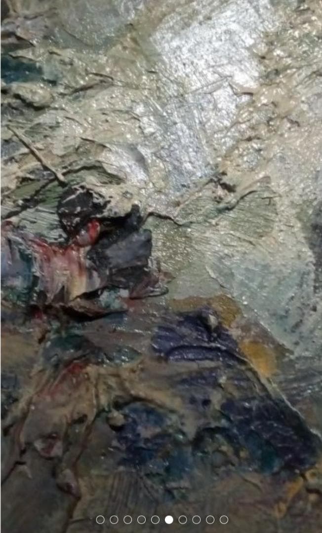 吉田民尚　伊豆の海　真作油彩4F1995年ぐらいに美術年鑑評価一号190万円