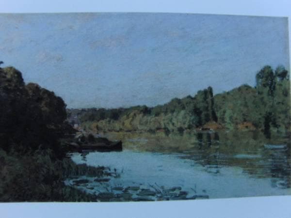 Alfred Sisley、セーヌ河、希少画集画、新品高級額、額装付