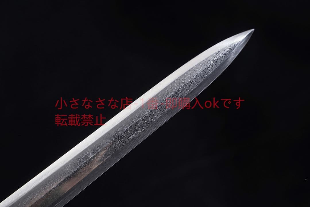 八面四聖漢剣ダマスカス紋細工 古兵器 武具 刀装具 日本刀 模造刀 居合刀