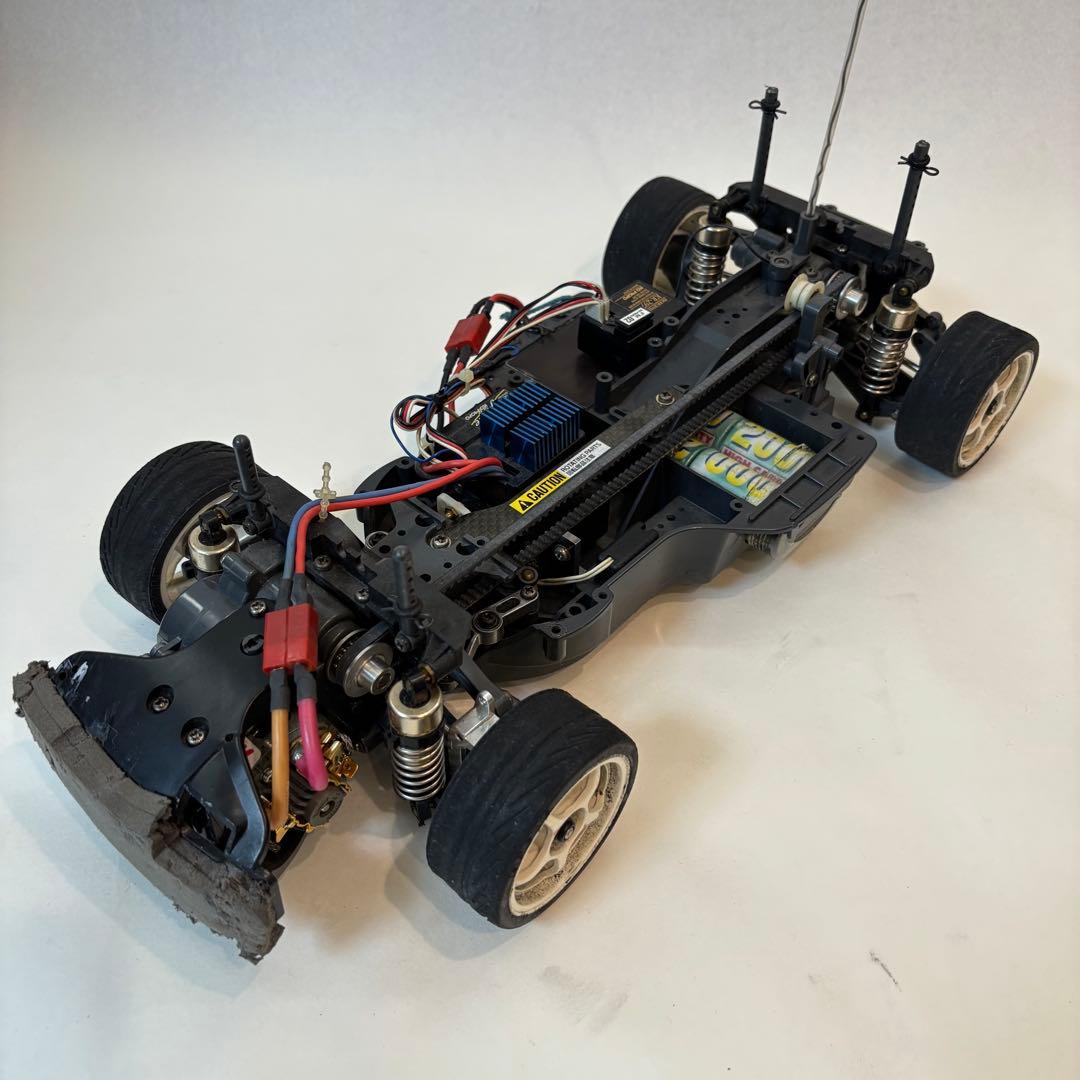 タミヤ TA03F ビンテージRCカーセット／動作確認済み・希少モーター付き