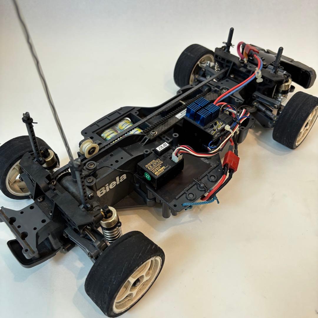 タミヤ TA03F ビンテージRCカーセット／動作確認済み・希少モーター付き