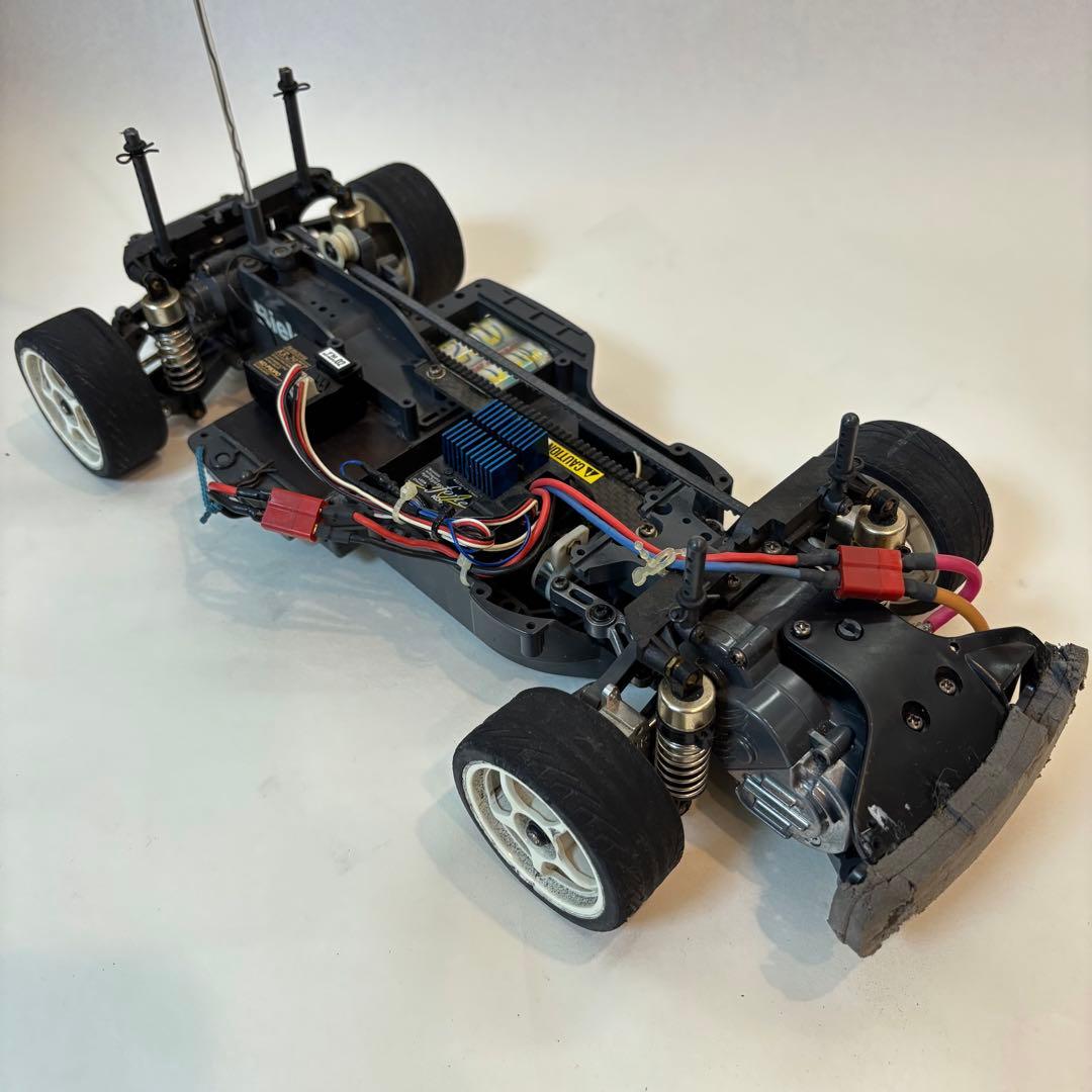 タミヤ TA03F ビンテージRCカーセット／動作確認済み・希少モーター付き