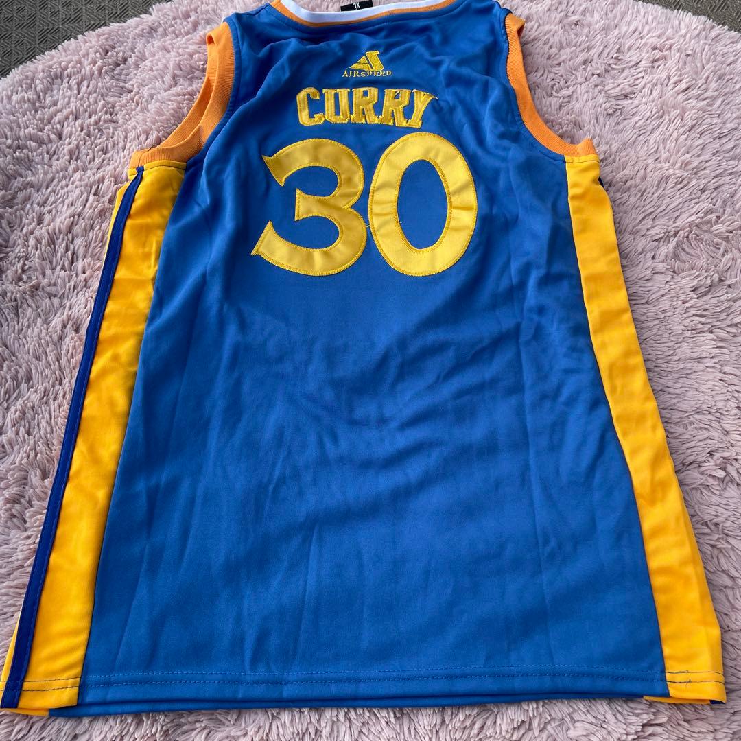 希少 レア　ステフィンカリー ユニフォーム　ウォリアーズ　青　＃30　XL