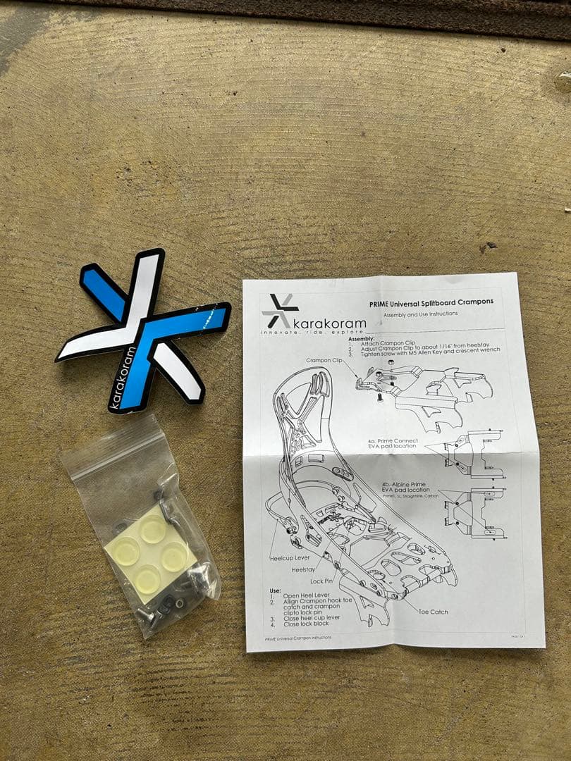 スノーボード Karakoram splitboard crampons
