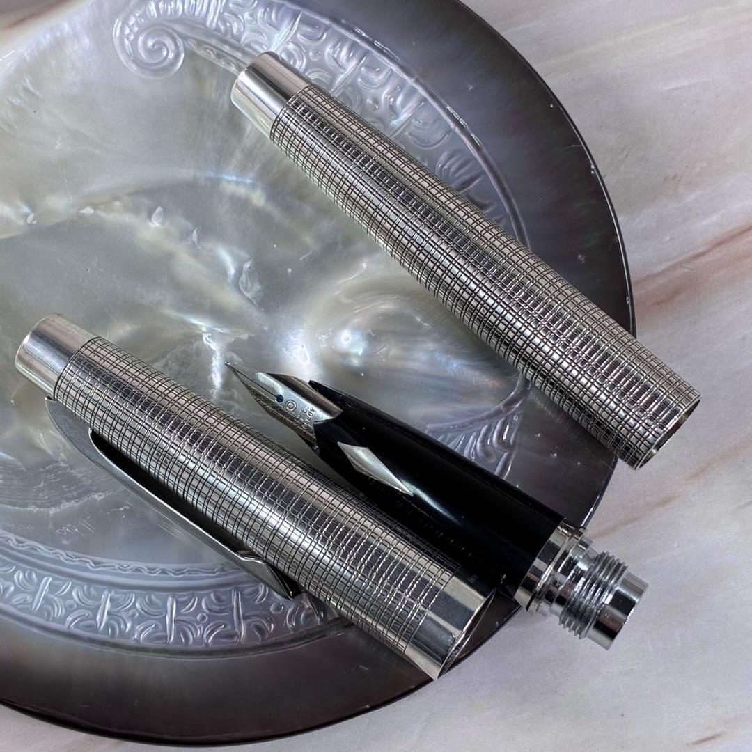 プラチナ万年筆 PLATINUM　1stプラチナ 　軸銀製　プラチナプラチナ