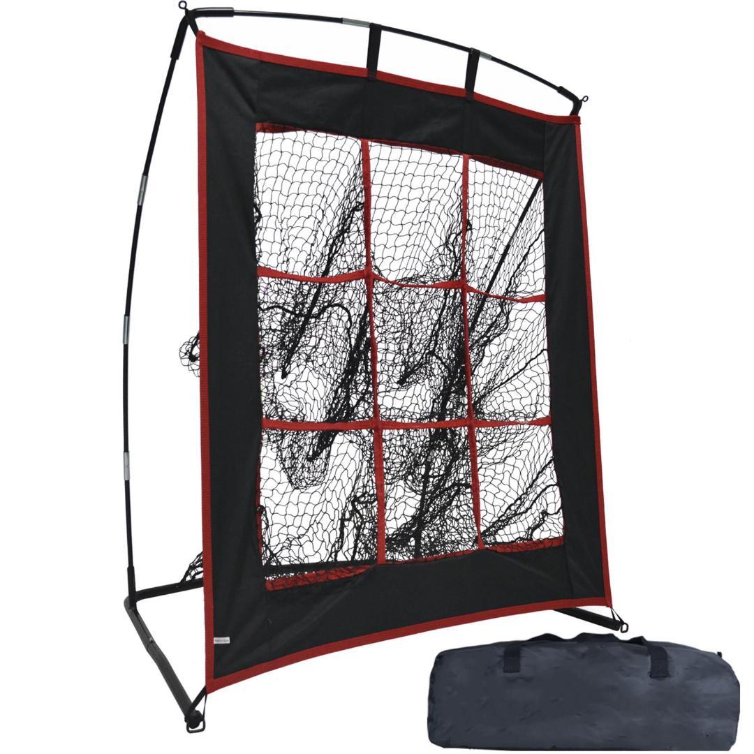 野球ピッチングネット　軟式/硬式ボール対応　屋外/室内用　設置簡単