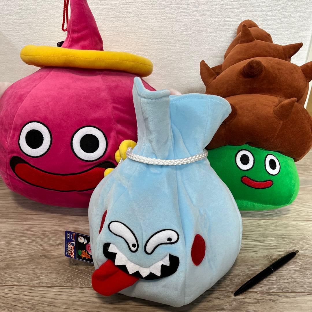 【希少レトロ】ドラゴンクエスト 超でっかいぬいぐるみセット 全3種　コンプ