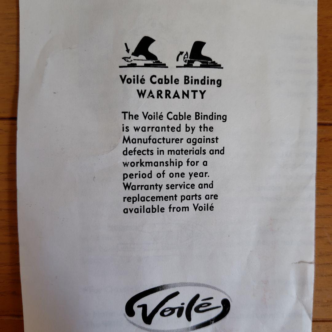 Voile テレマークスキー3ピン.ケーブル ビンディング