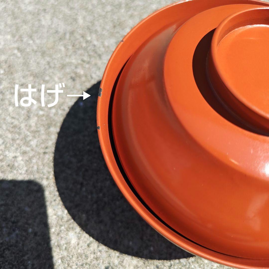 朱塗　蓋付椀　10個　ハゲあり　木箱付