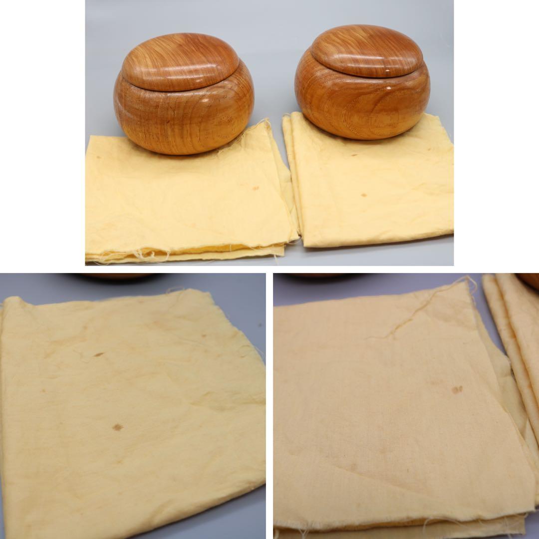 碁石　那智黒石　蛤碁石　厚み10㎜前後　36号？　桐箱入　白173個　黒179個