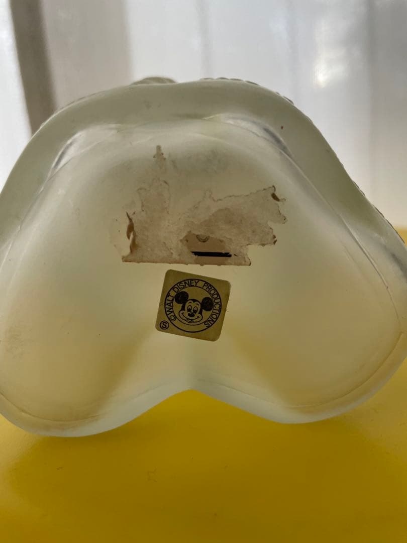 【レトロ】ミッキーマウス 瓶　ガラス製 フィギュア ランプ　ディズニー