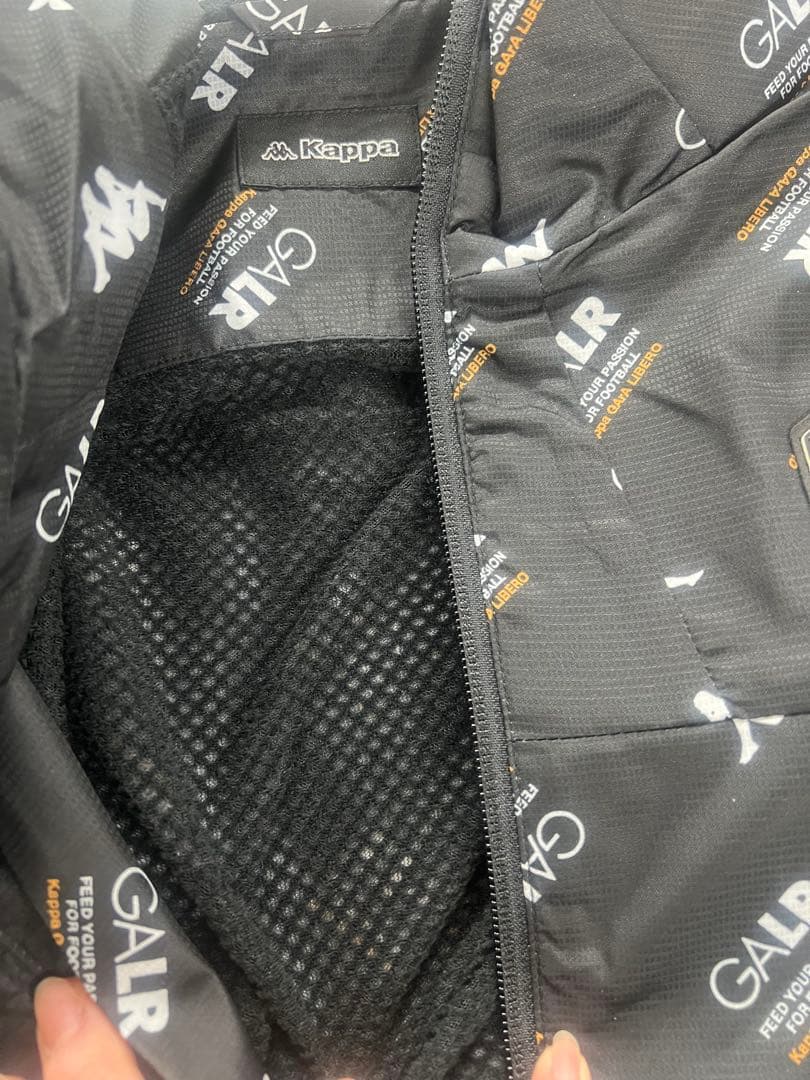 カッパ メンズ ウインドジャケット パンツ 上下セット ブラック XO