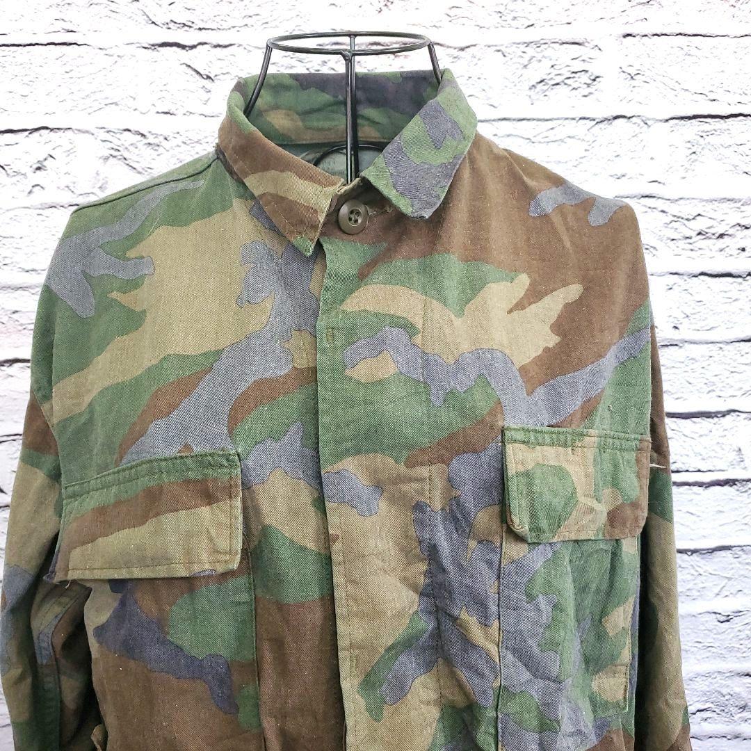 米軍実物 BDUジャケット ウッドランド迷彩 90s放出品 ミリタリー古着
