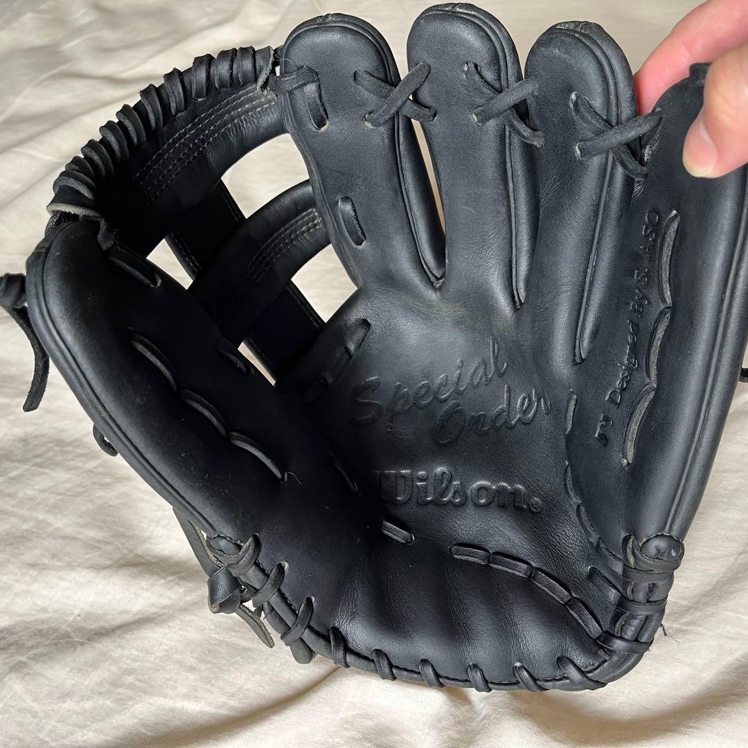 Wilson 特注グローブ 麻生茂明氏　軟式用　オーダー　内野用