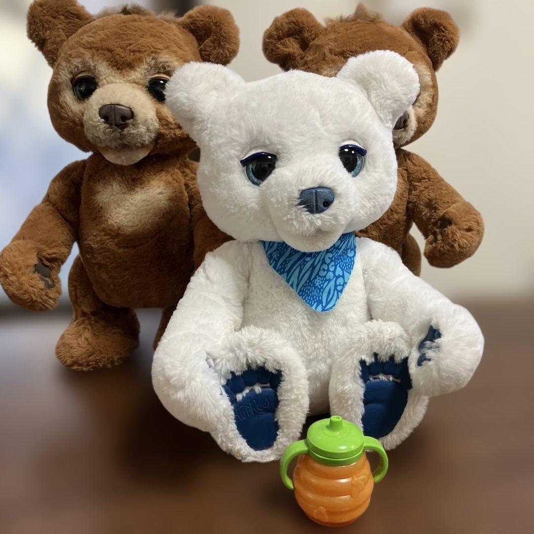 廃盤品 furReal ファーリアル こぐまのカビー 3体セット 電動ぬいぐるみ