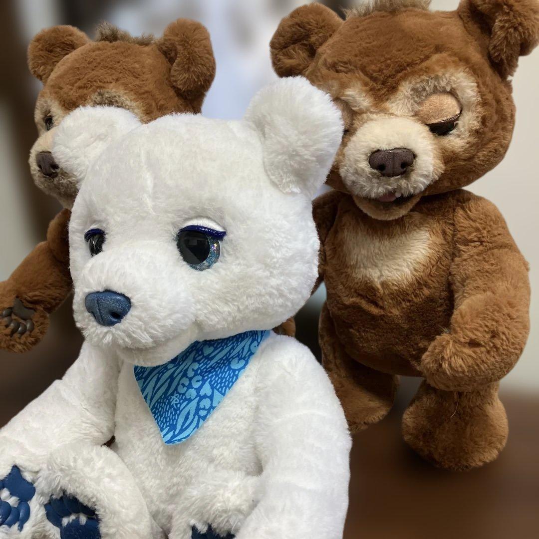 廃盤品 furReal ファーリアル こぐまのカビー 3体セット 電動ぬいぐるみ