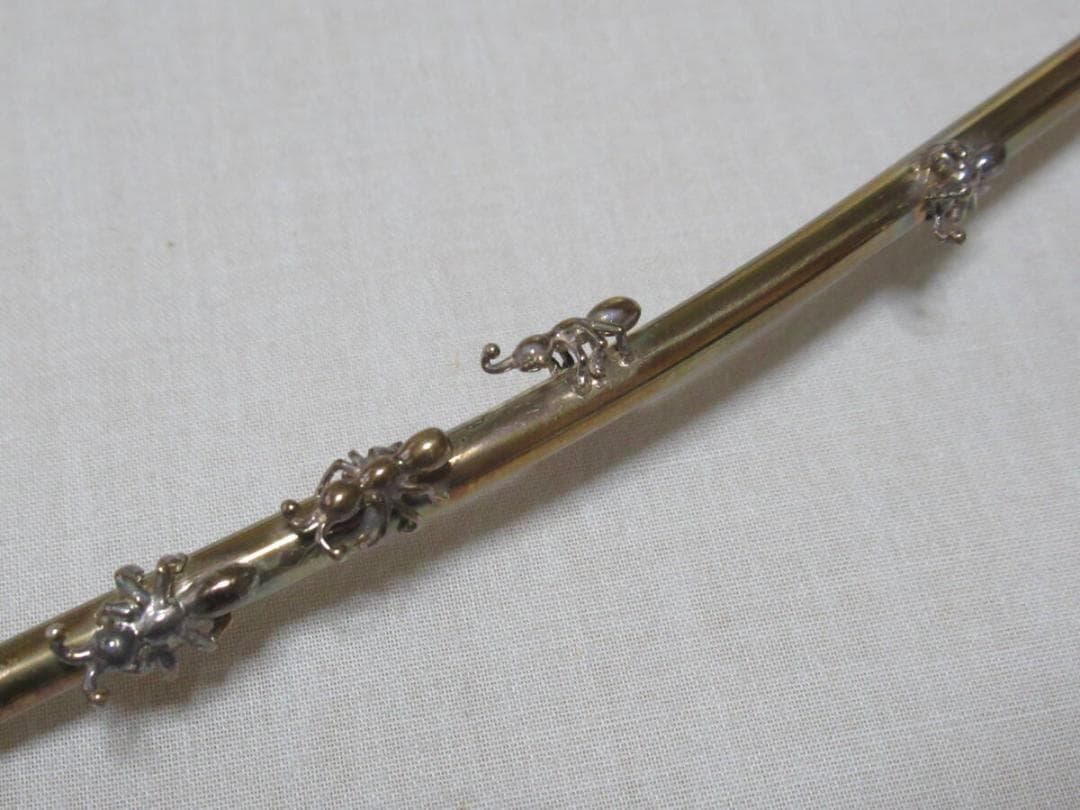 ◆非売品 特注 共箱付！ティファニー マドラー アリ/蟻4匹 銀製/SV925