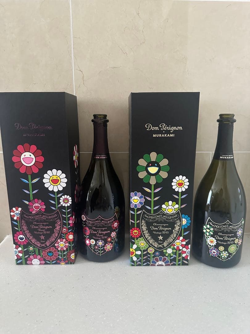 【限定コラボ商品】ドンペリニヨン 2015村上隆 箱&空き瓶 セット売り