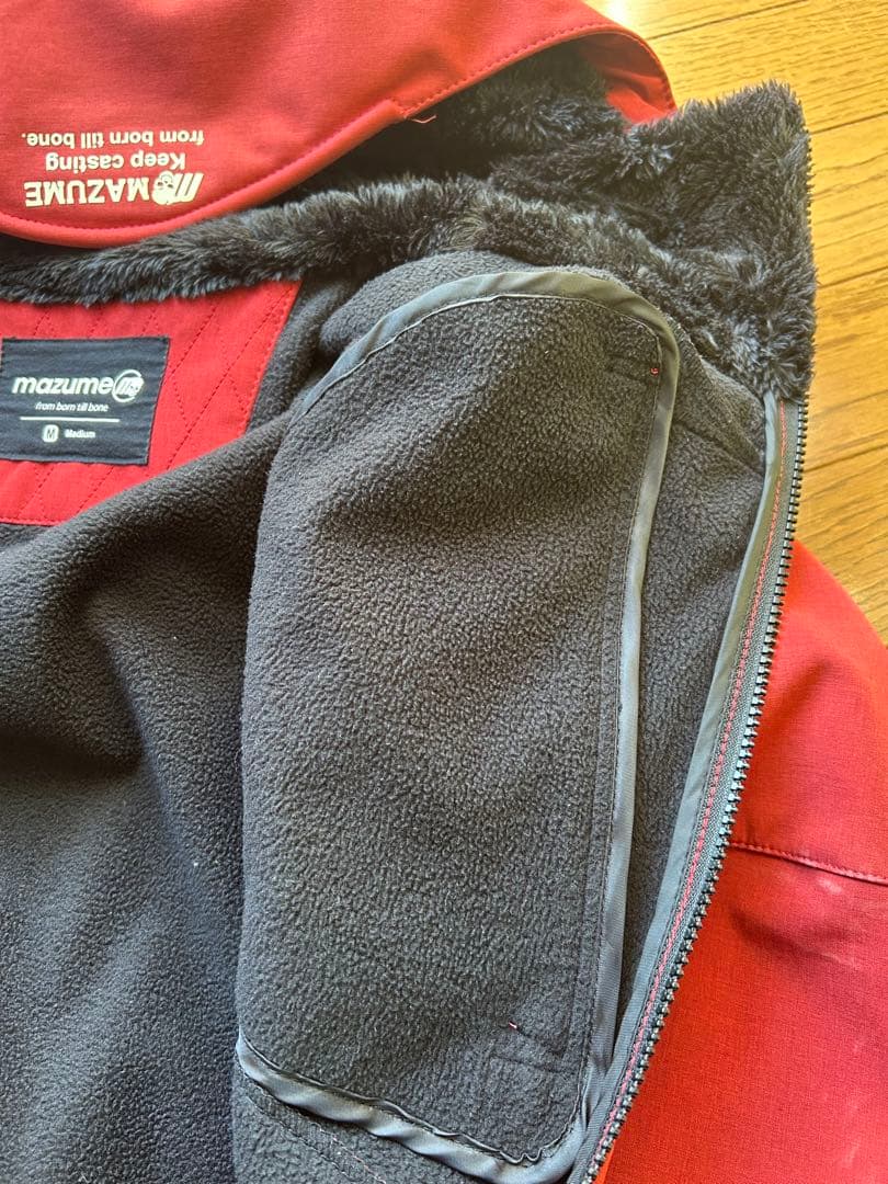 MAZUME フィッシングジャケット M レッド