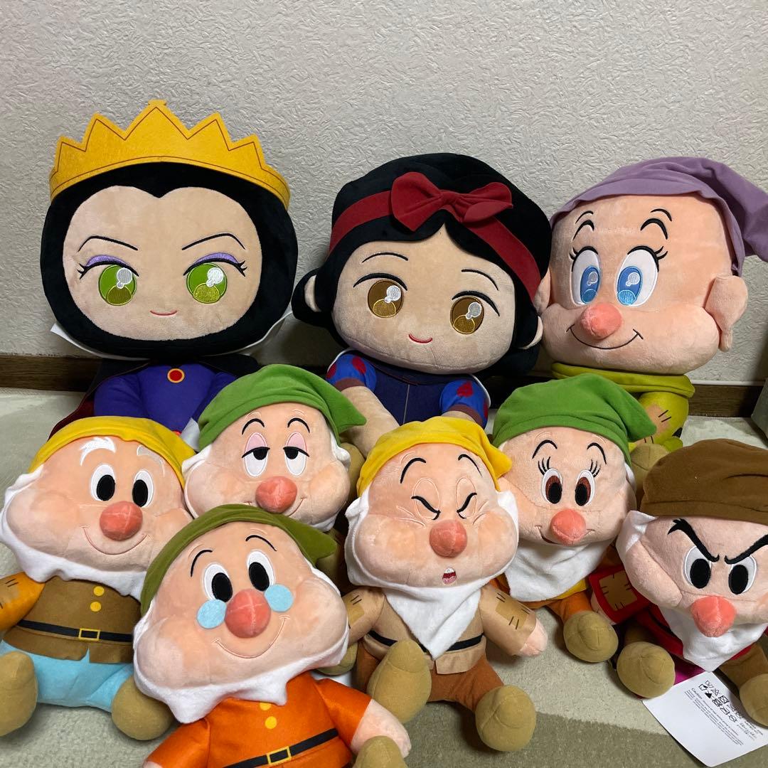 白雪姫と女王と七人の小人 ぬいぐるみ9体セット