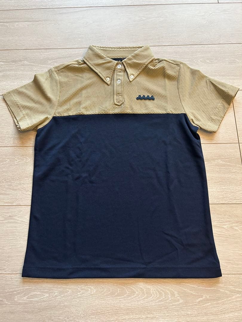 メッシュポロシャツ ベージュ ネイビー 新品