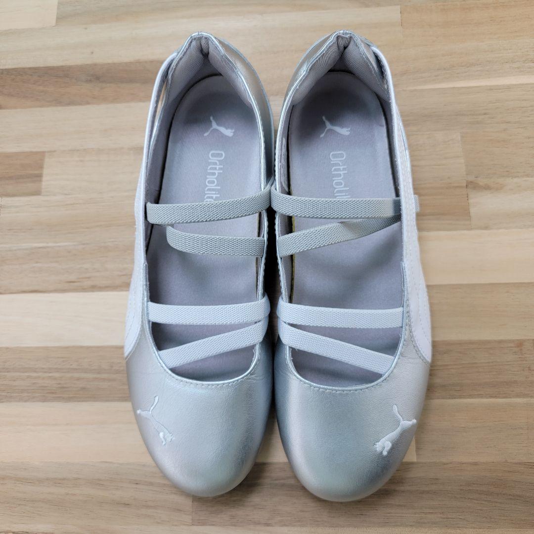 プーマ スピードキャット バレエ プーマ メタリック シルバー 24cm