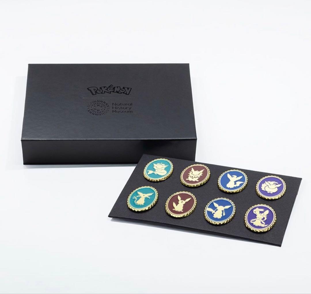 【限定品】ポケモン30周年 ロンドン自然史博物館コラボ　ピンバッジ 8個セット