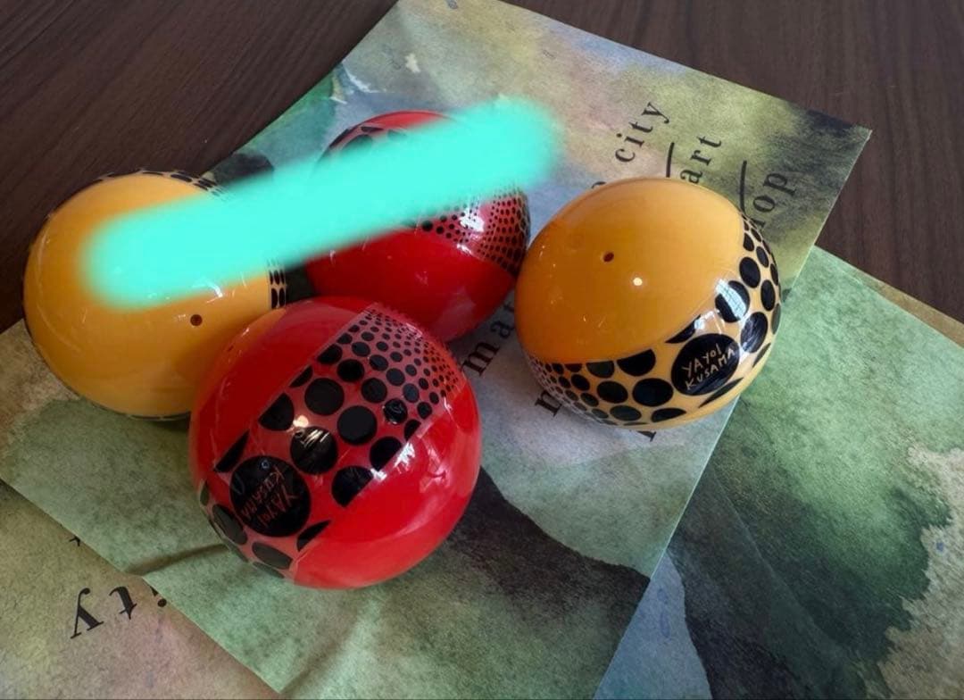 厳選】草間彌生　カボチャ　キーホルダー　赤&黄