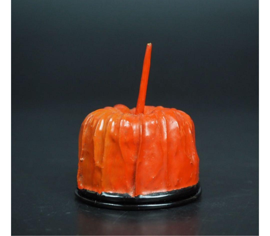 送料無料　無形文化財　『寿仙』作　乾漆鬼灯香合　時代物　共箱　煎茶道具