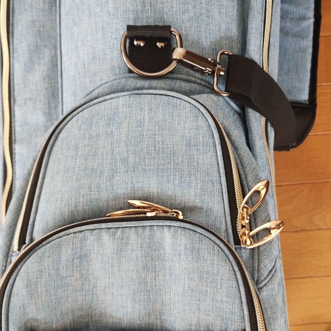 て*ぃ様 デニム風キャディーバッグ セルフスタンドバッグ付き