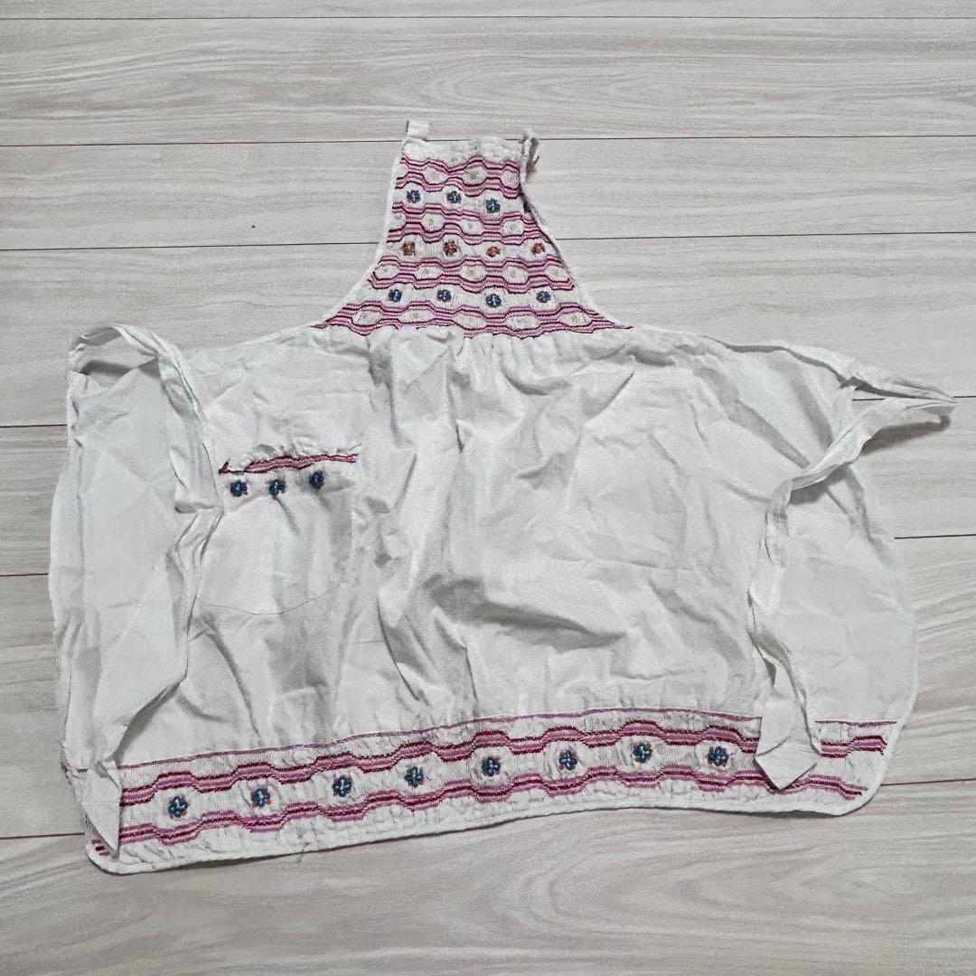 値下げ‼️レア　アンティーク　フランス　子供用　エプロン