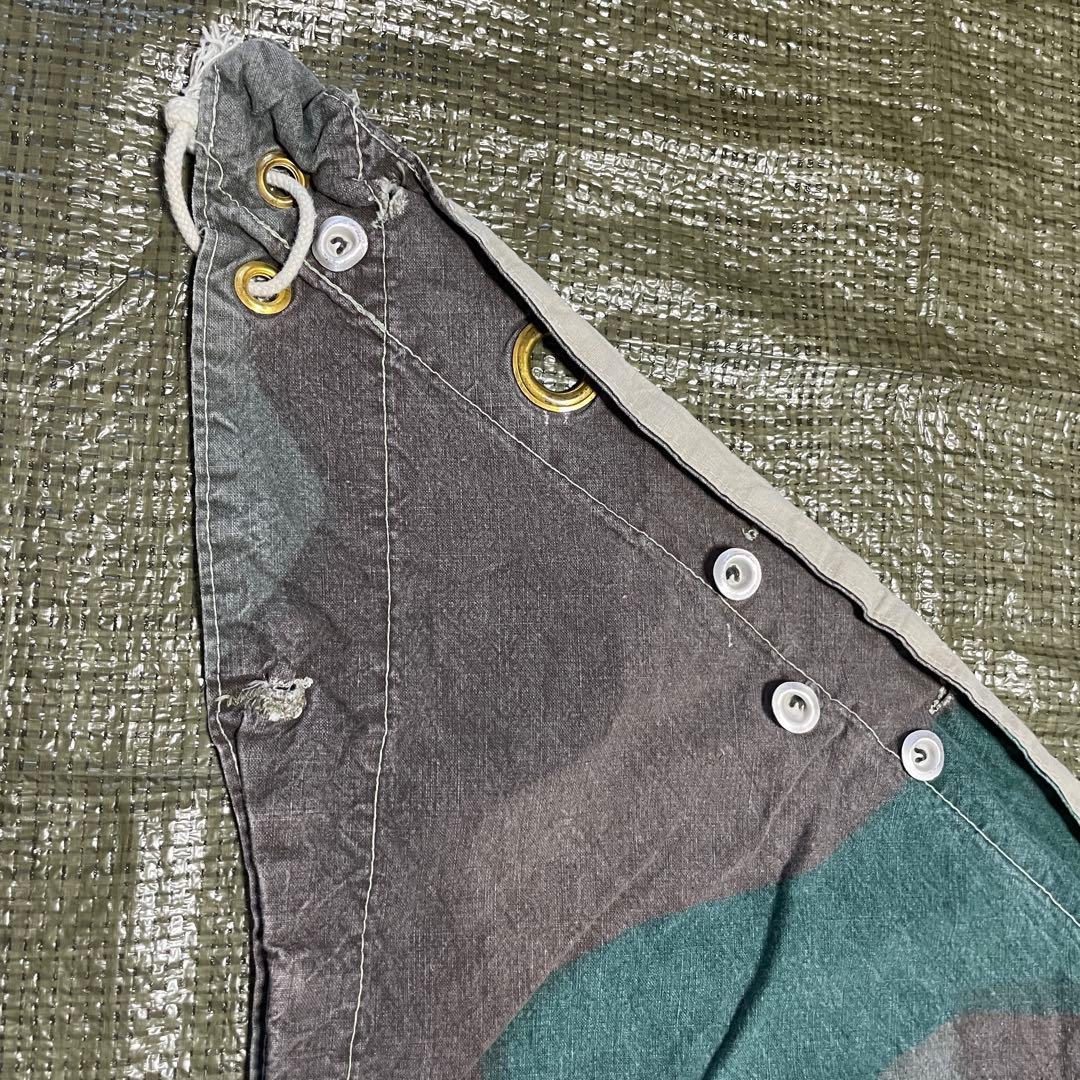 お*い様 スウェーデン軍　軍幕　パズルカモ迷彩 コットン 三角テント