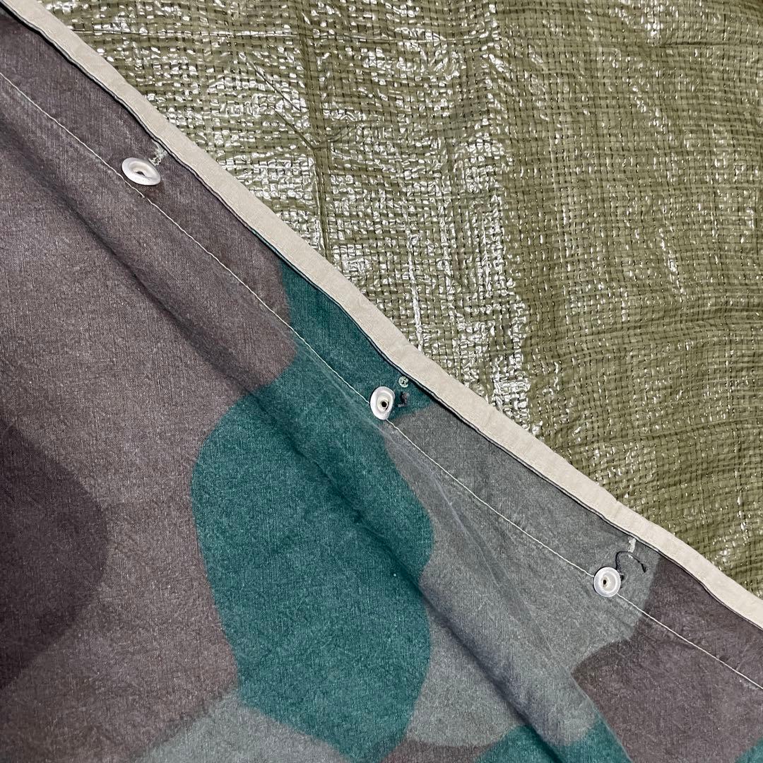 お*い様 スウェーデン軍　軍幕　パズルカモ迷彩 コットン 三角テント