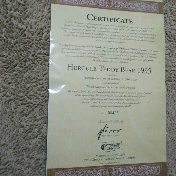 シュタイフ テディベア モナコベア