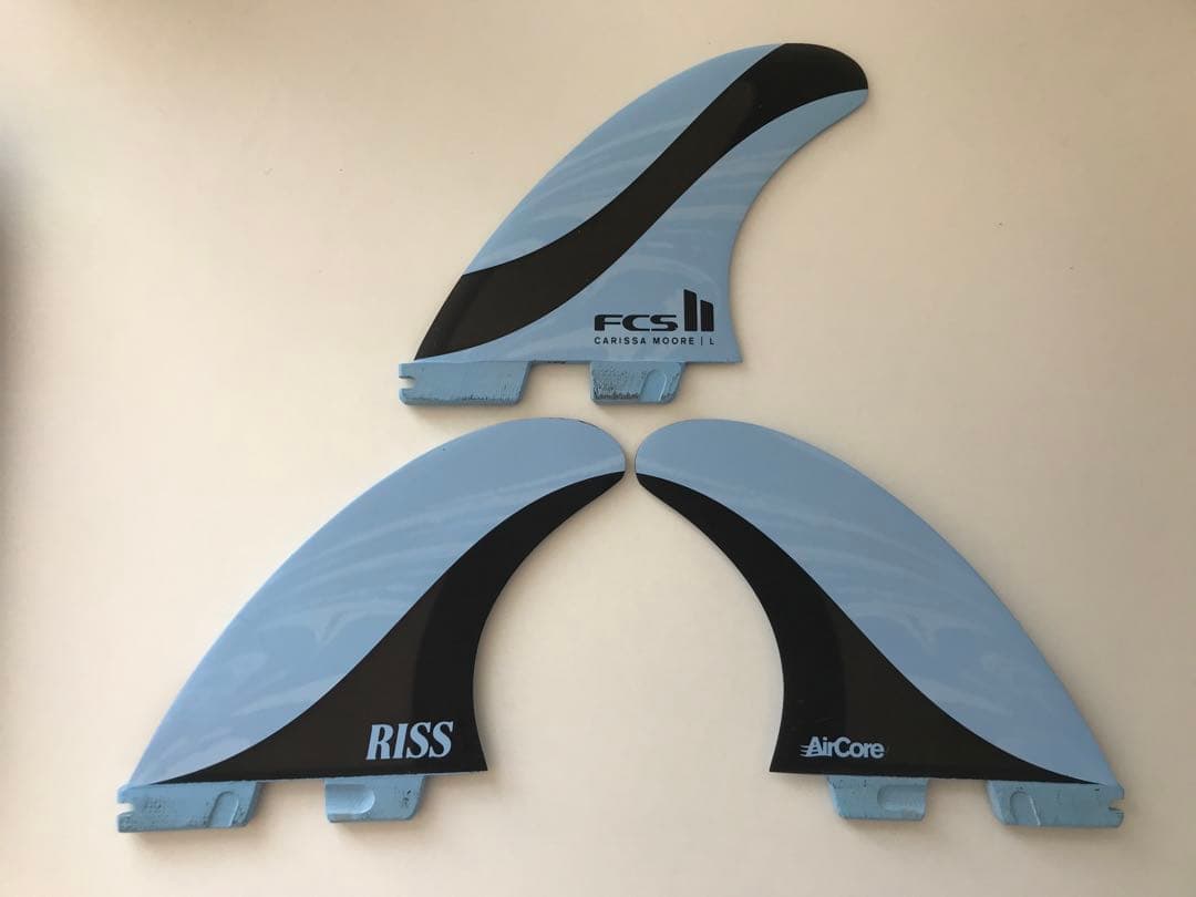 サーフィン フィン L FCS2 カリッサムーア　モデル　ブルー