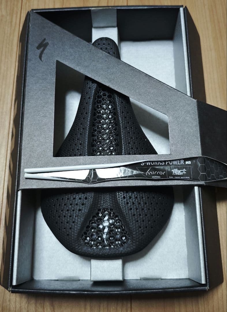 パーツ S-WORKS POWER WITH MIRROR SADDLE 143mm