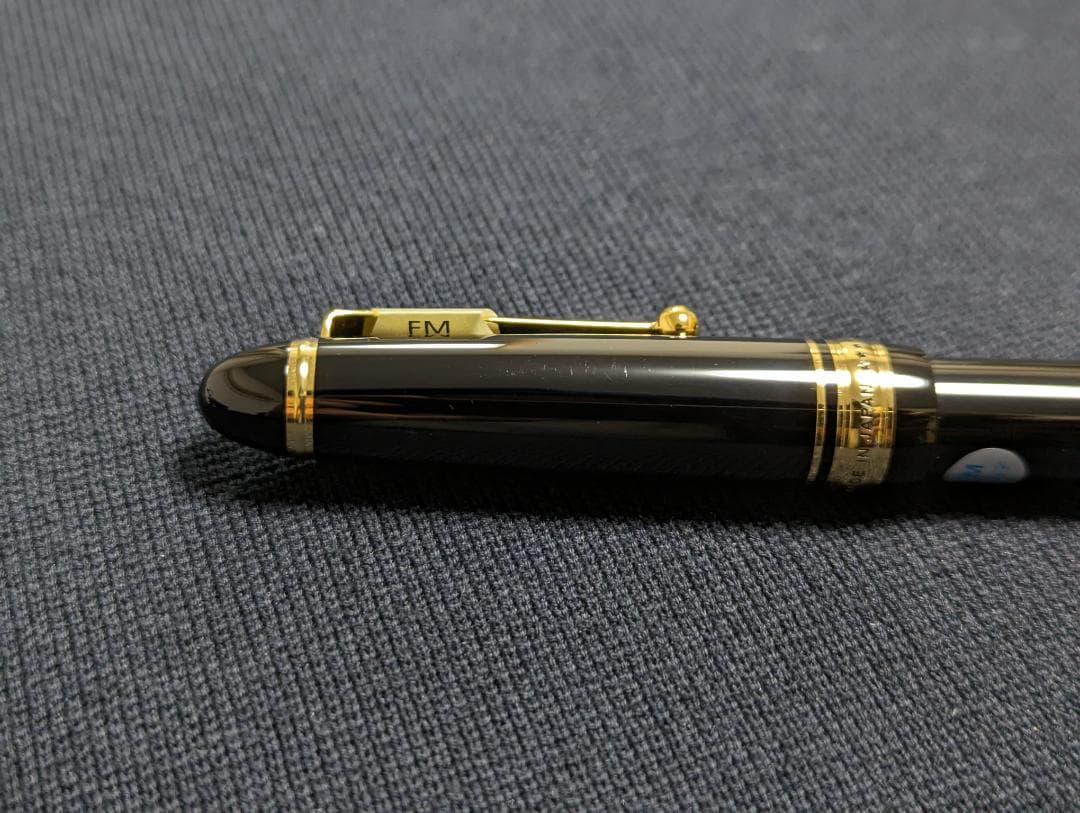 美品 試し書きのみ PILOT カスタム743 FM パイロット万年筆 ブラック