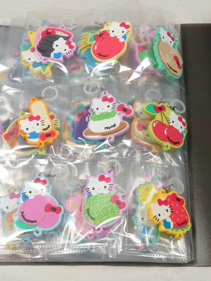 【全52個】ハローキティ　ジモトデザイン　ラバーマスコット　コンプリートセット
