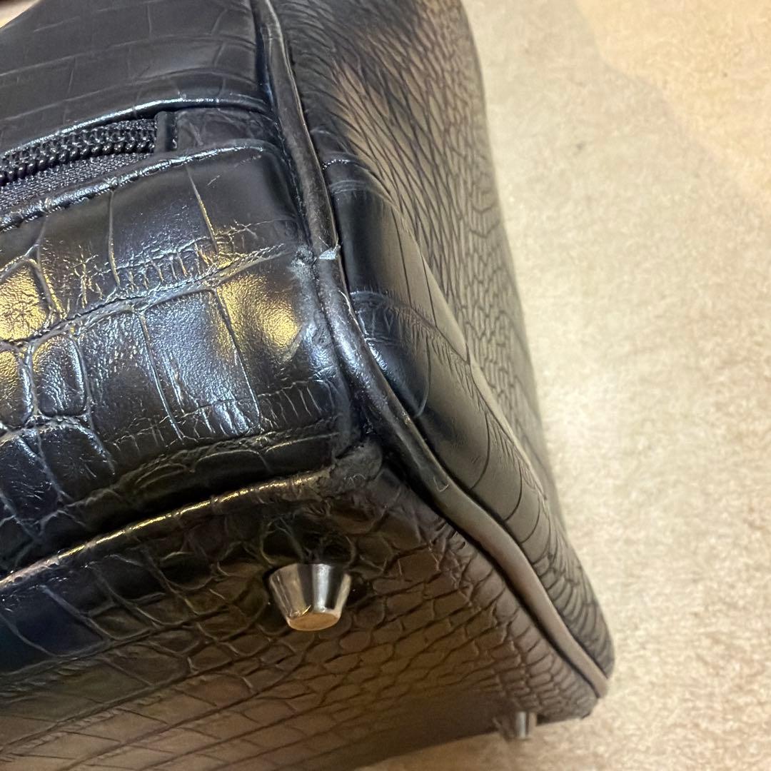 ダンスウィズドラゴン❣️黒 クロコダイル風 ゴルフバッグ4万円が