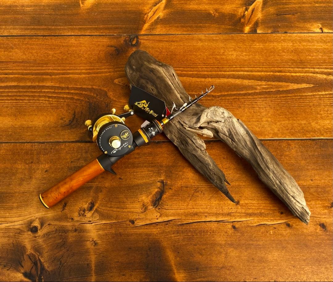 トラウトロッド　ウッドグリップ　5ft6inch ベイトテレスコロッド　渓流釣り