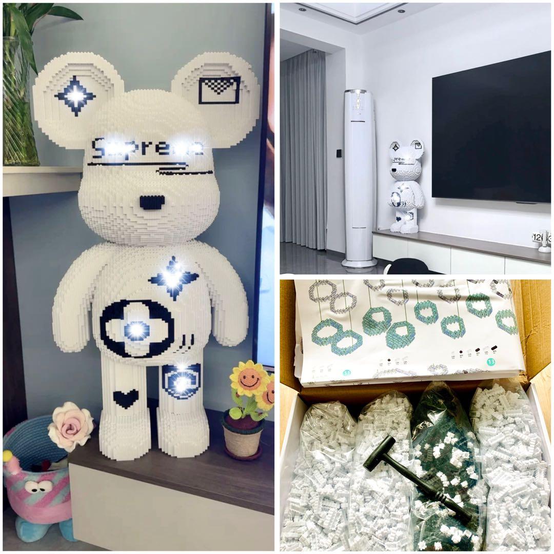 くま　白色　80cmぐらい　組み立て