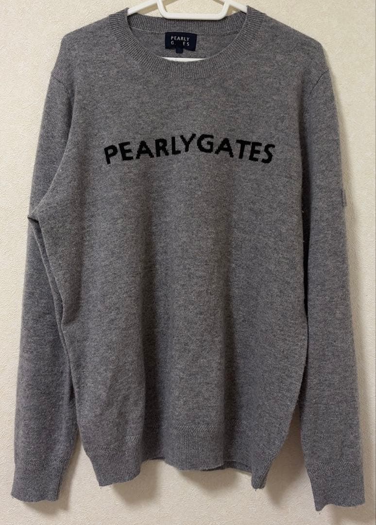 PEARLY GATES カシミヤ100% ニットプルオーバー　セーター