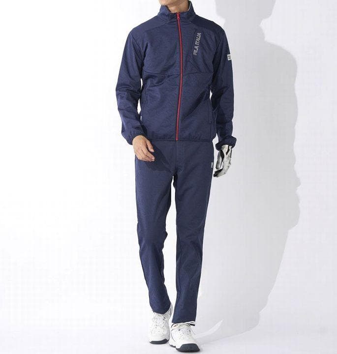 新品 フィラ ゴルフ 上下セット 高周波キルト ３層ボンディング カモ柄 M