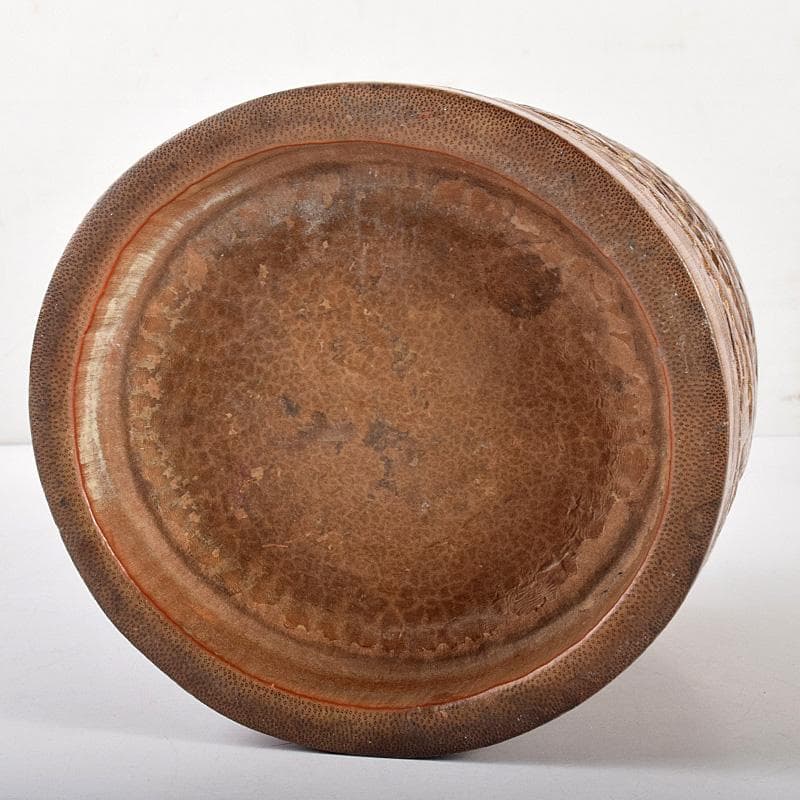 中国　古竹彫刻　雲龍彫　筆筒　M　R5069