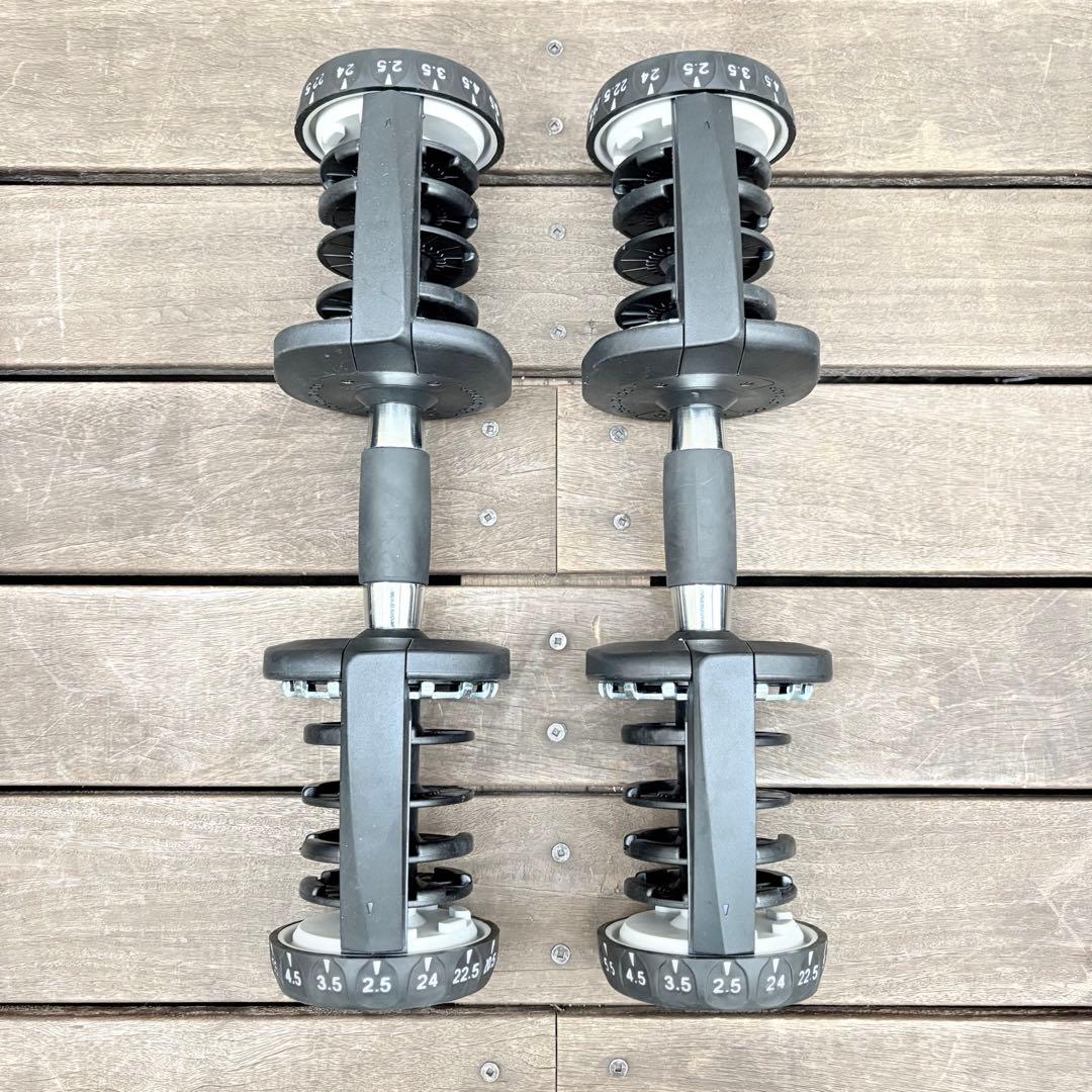 MOJEER ダイヤル式可変式ダンベル24Kg 2.5Kg〜24Kg 2個セット